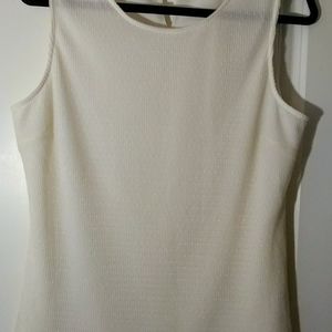 Banana Republic Cream Sleeveless Blouse